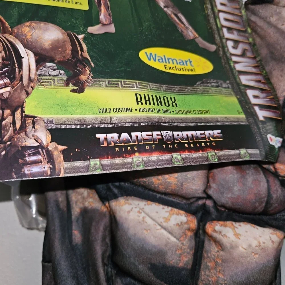 NWT Rhinox Transformers Halloween Costume Rise of Beasts Boys Medium 8